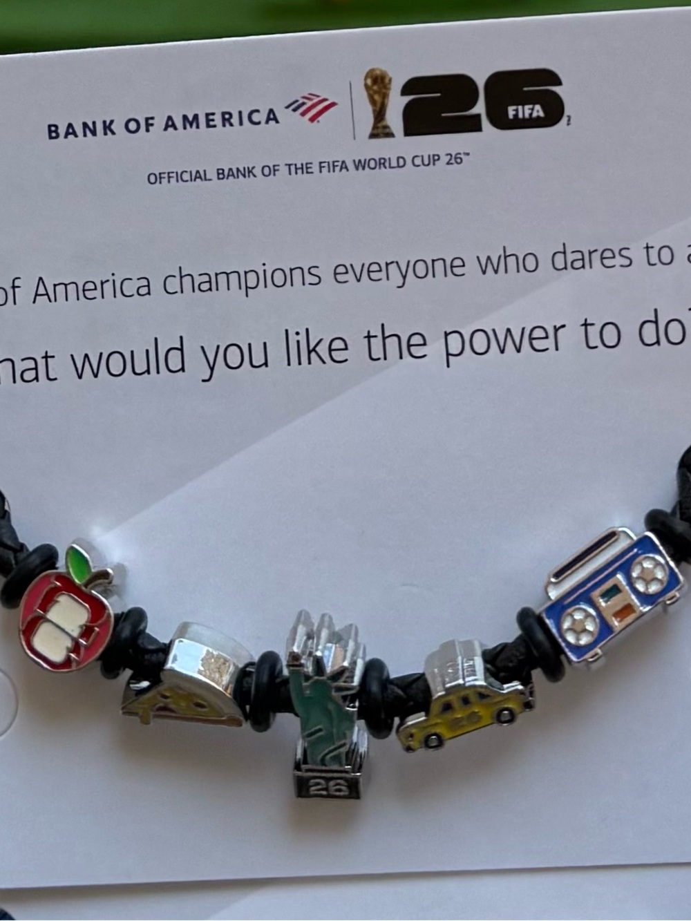 BOA Fifa NYC Charms Bracelet
